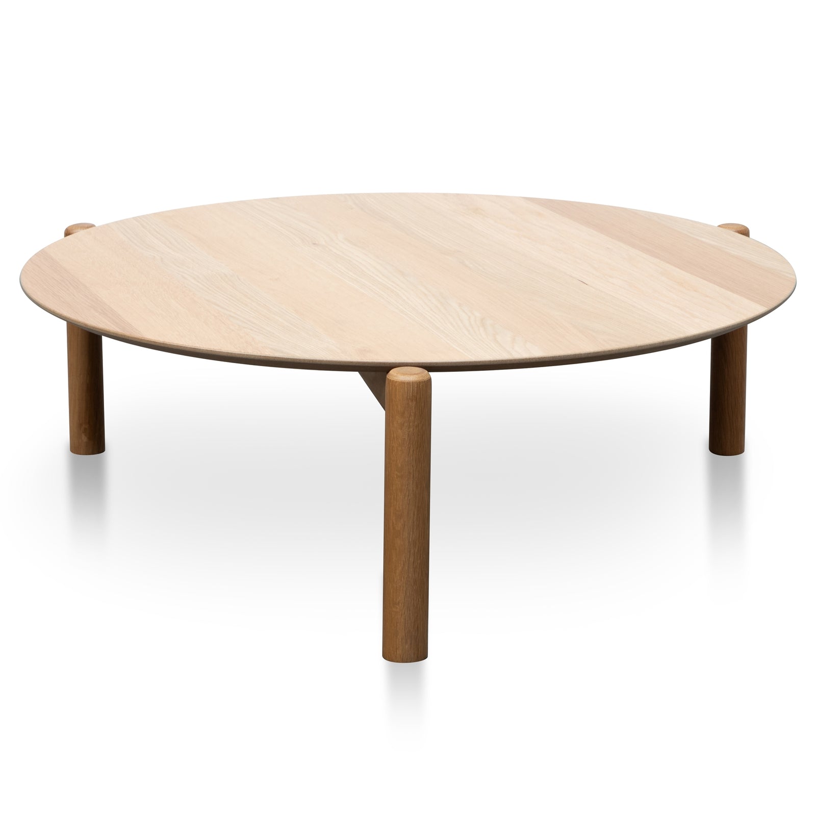 Elegant Oak Wood Coffee Table Set - Large & Small-Nested Coffee Table-Calibre-Prime Furniture