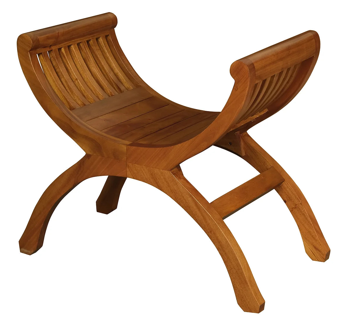 Maeve Solid Timber Single Seater Stool (Light Pecan)-Stool-Centrum Furniture-Prime Furniture