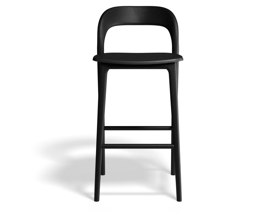 Mia Stool - Black - 66cm Seat Height (Kitchen Bench height)-Stool-Level-Prime Furniture