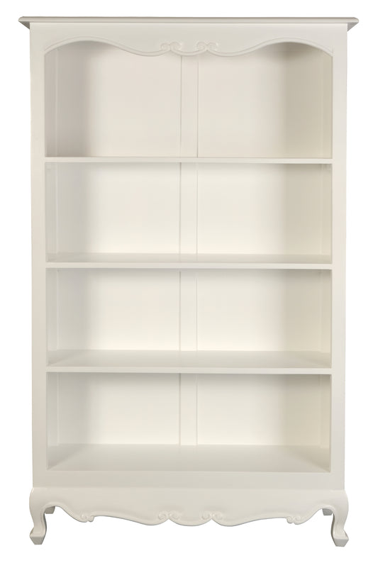 Queen Anne Large Bookcase (White)-Bookcases-Centrum Furniture-Prime Furniture