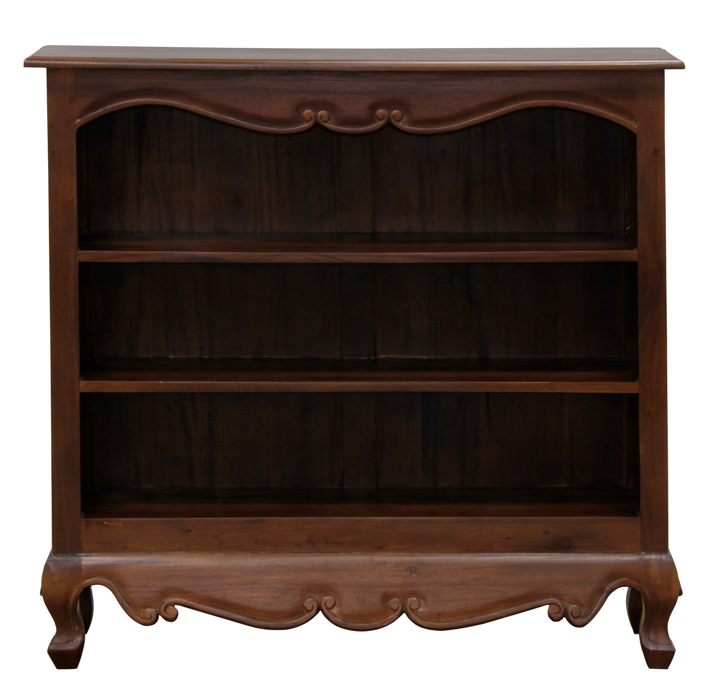 Queen Anne Small Bookcase (Mahogany)-Bookcases-Centrum Furniture-Prime Furniture