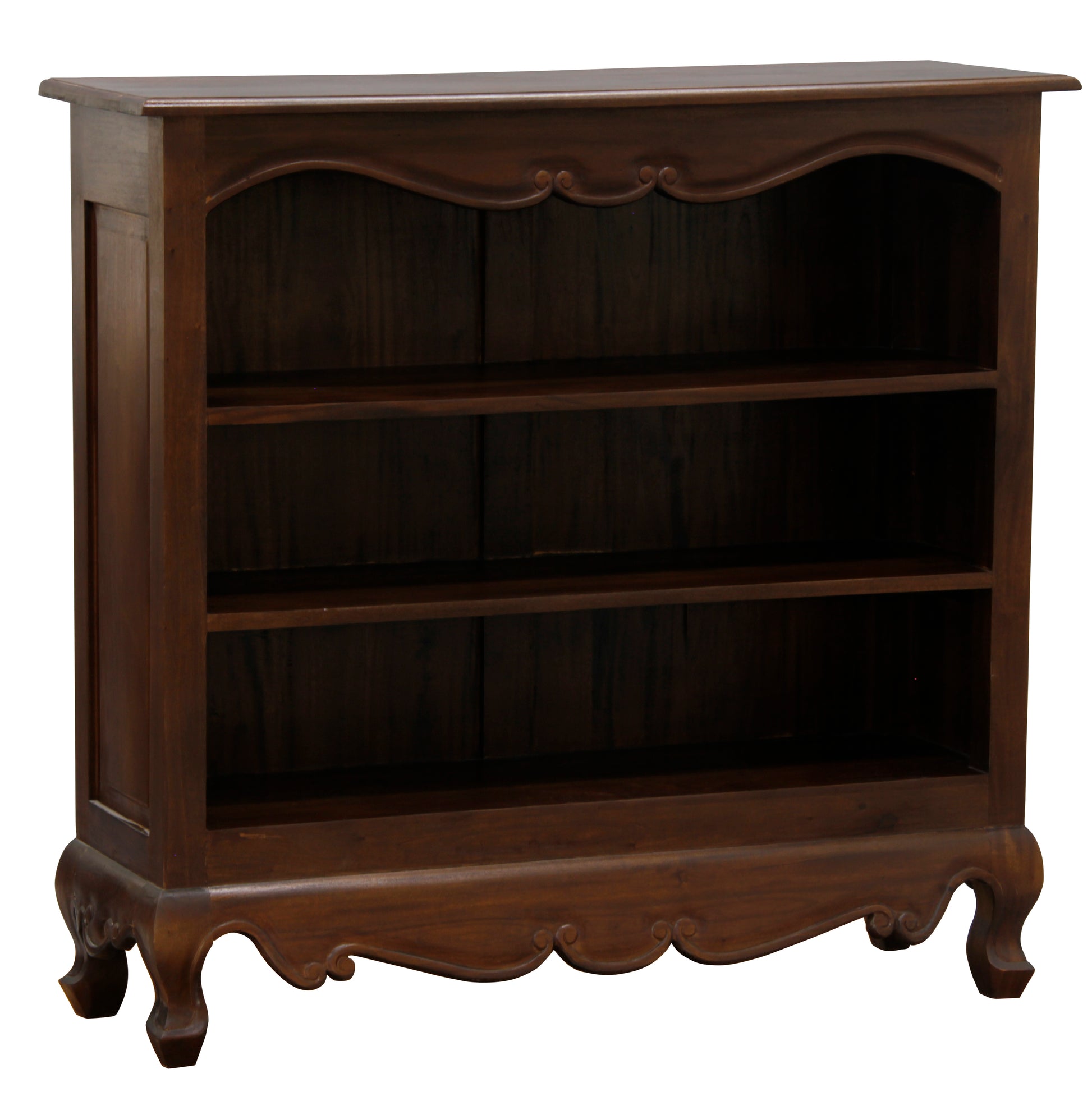 Queen Anne Small Bookcase (Mahogany)-Bookcases-Centrum Furniture-Prime Furniture