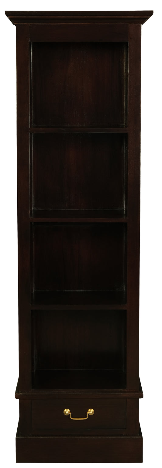 Tasmania 1 Drawer Bookcase (Chocolate)-Bookcases-Centrum Furniture-Prime Furniture