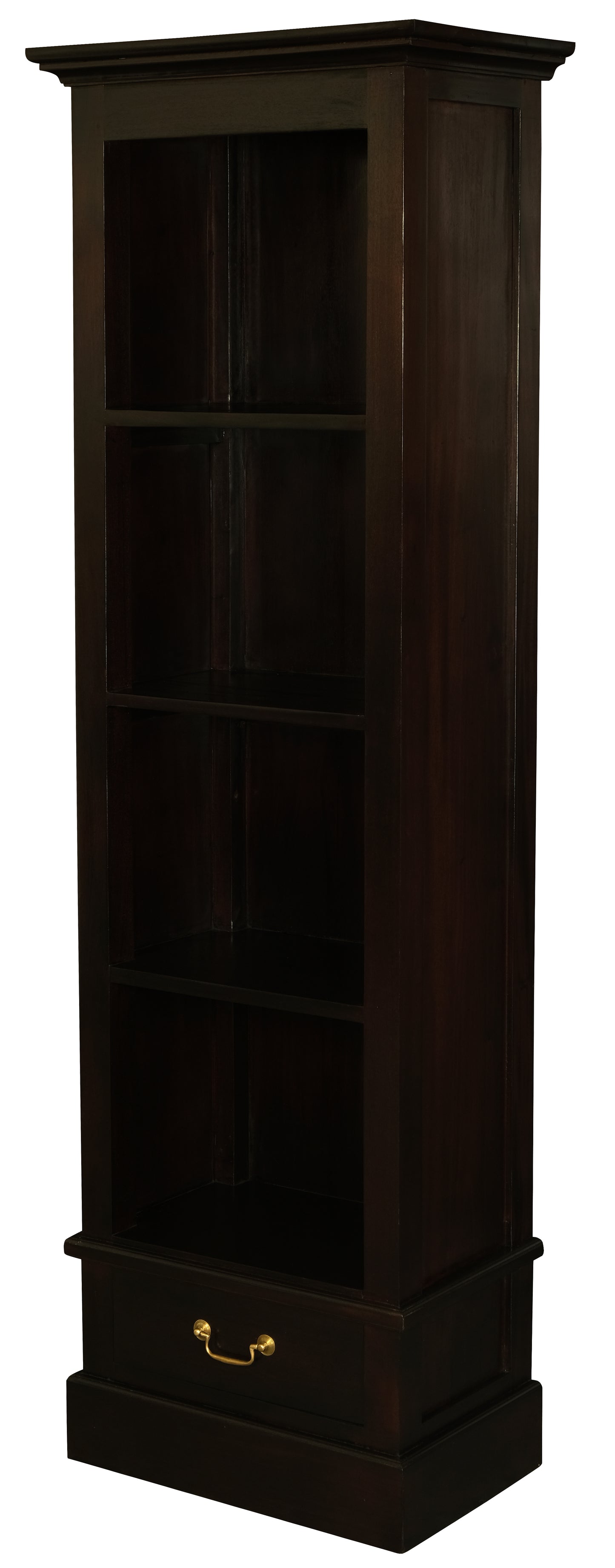 Tasmania 1 Drawer Bookcase (Chocolate)-Bookcases-Centrum Furniture-Prime Furniture