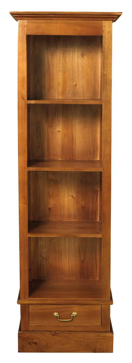 Tasmania 1 Drawer Bookcase (Light Pecan)-Bookcases-Centrum Furniture-Prime Furniture
