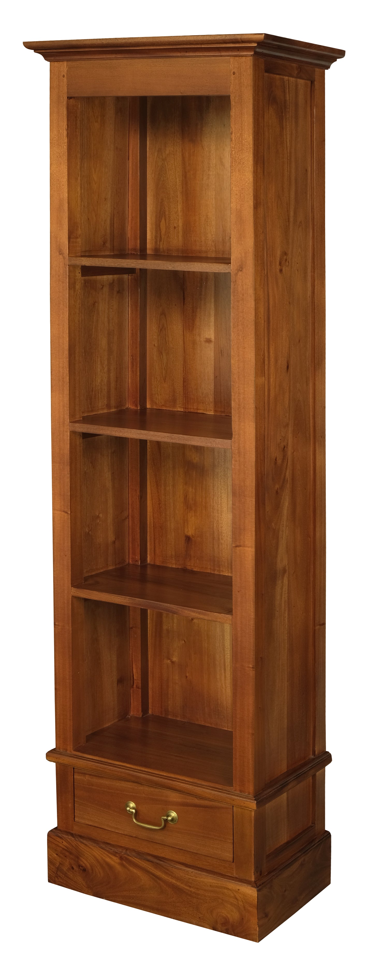 Tasmania 1 Drawer Bookcase (Light Pecan)-Bookcases-Centrum Furniture-Prime Furniture