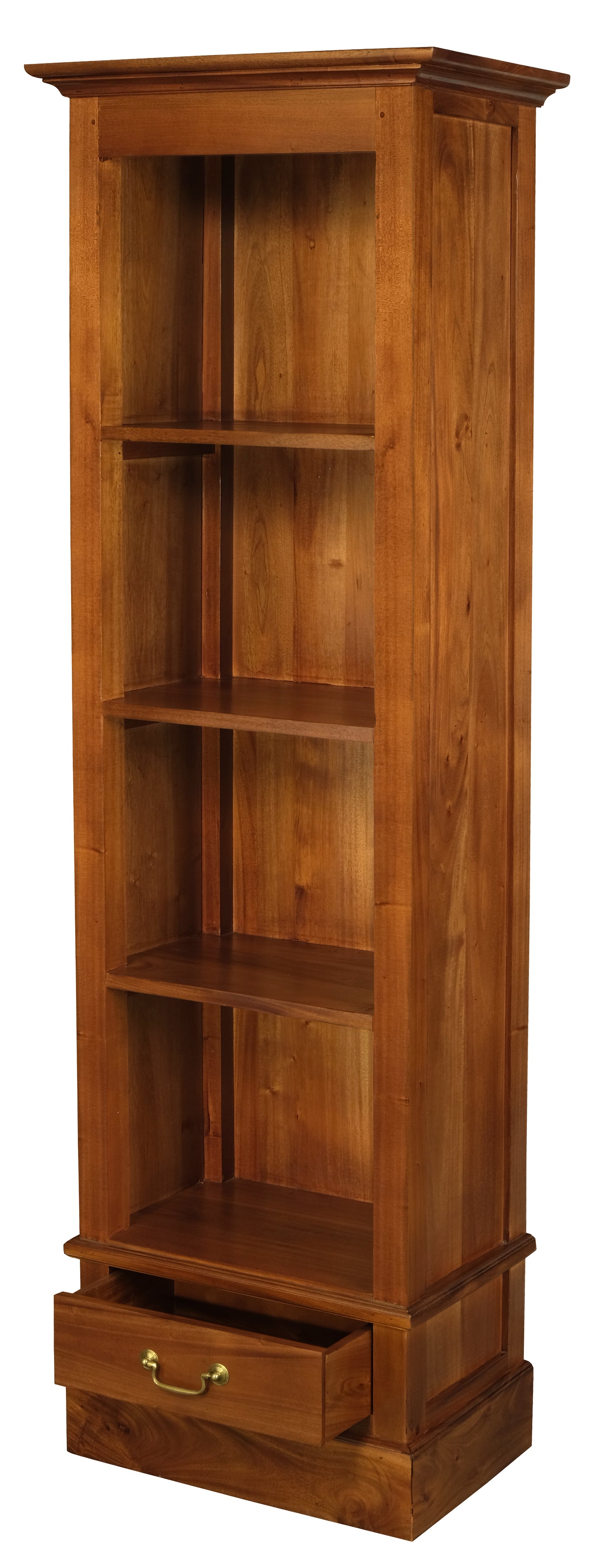 Tasmania 1 Drawer Bookcase (Light Pecan)-Bookcases-Centrum Furniture-Prime Furniture