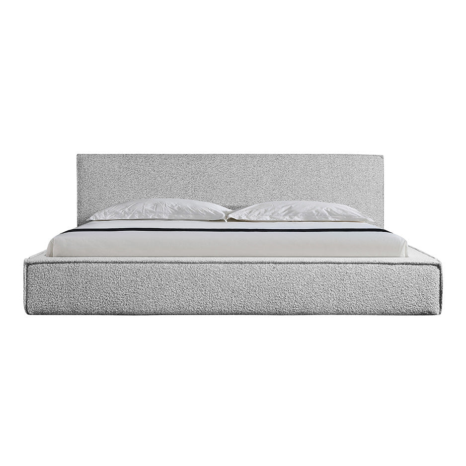 King Sized Bed Frame - Pepper Boucle-Bed Frame-Calibre-Prime Furniture