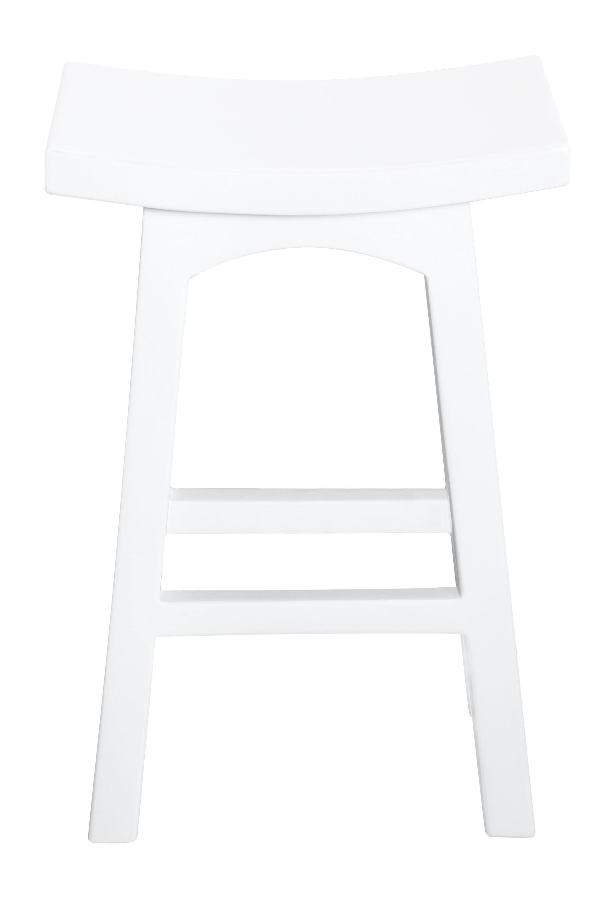 Tokyo Timber Kitchen Counter Stool (White)-Stool-Centrum Furniture-Prime Furniture