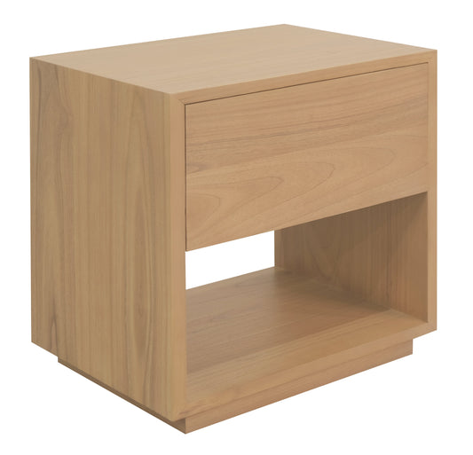 Oscar 1 Drawer Side Table (Natural)-Bedside Table-Centrum Furniture-Prime Furniture