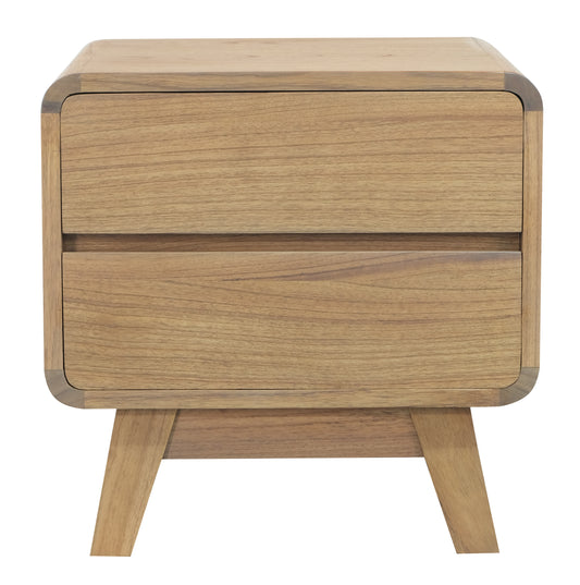 Providence 2 Drawer Bedside Table (Natural)-Bedside Table-Centrum Furniture-Prime Furniture