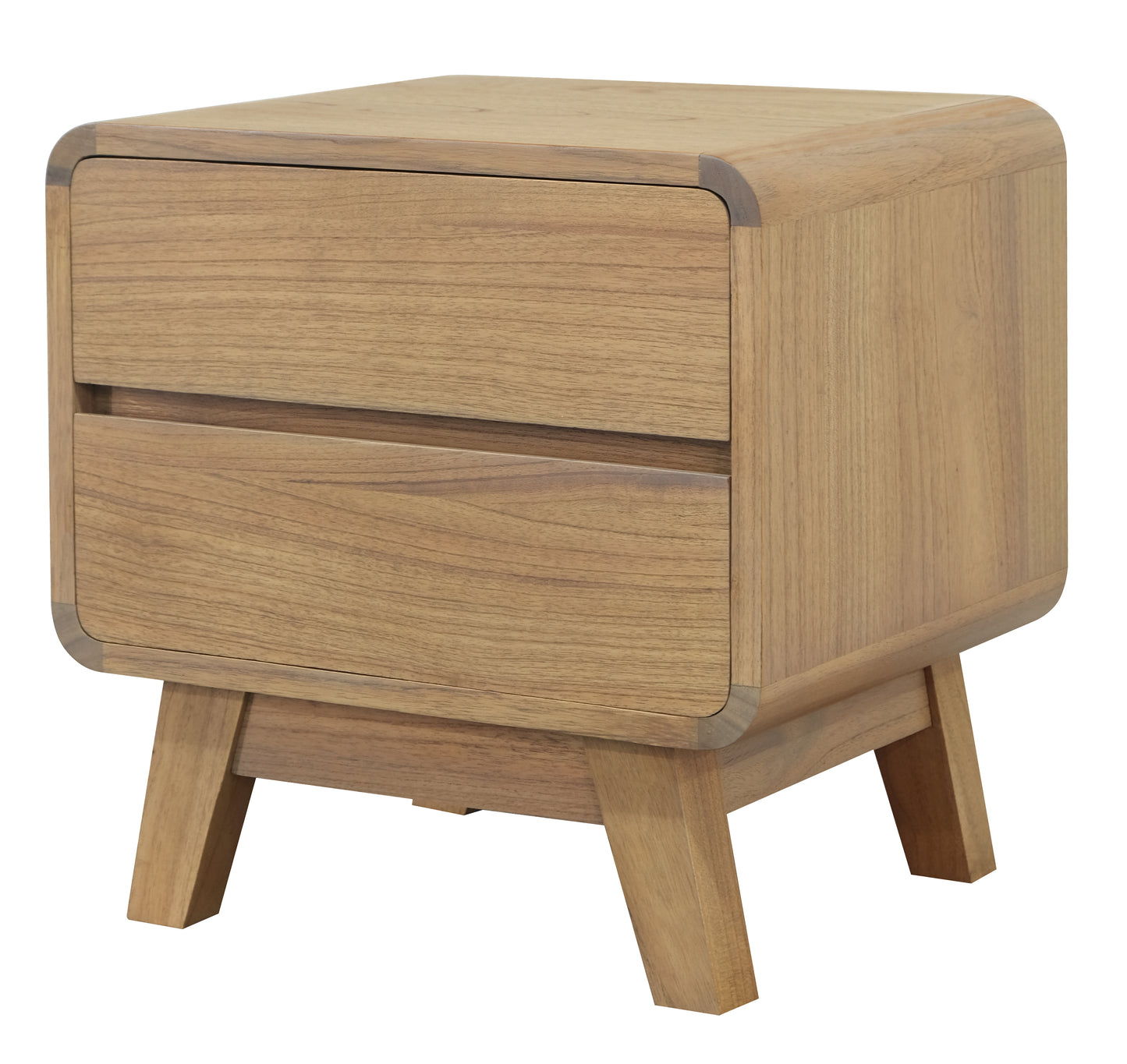 Providence 2 Drawer Bedside Table (Natural)-Bedside Table-Centrum Furniture-Prime Furniture