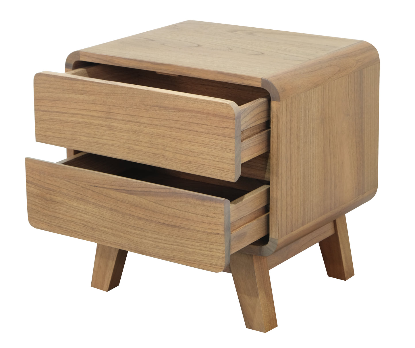 Providence 2 Drawer Bedside Table (Natural)-Bedside Table-Centrum Furniture-Prime Furniture