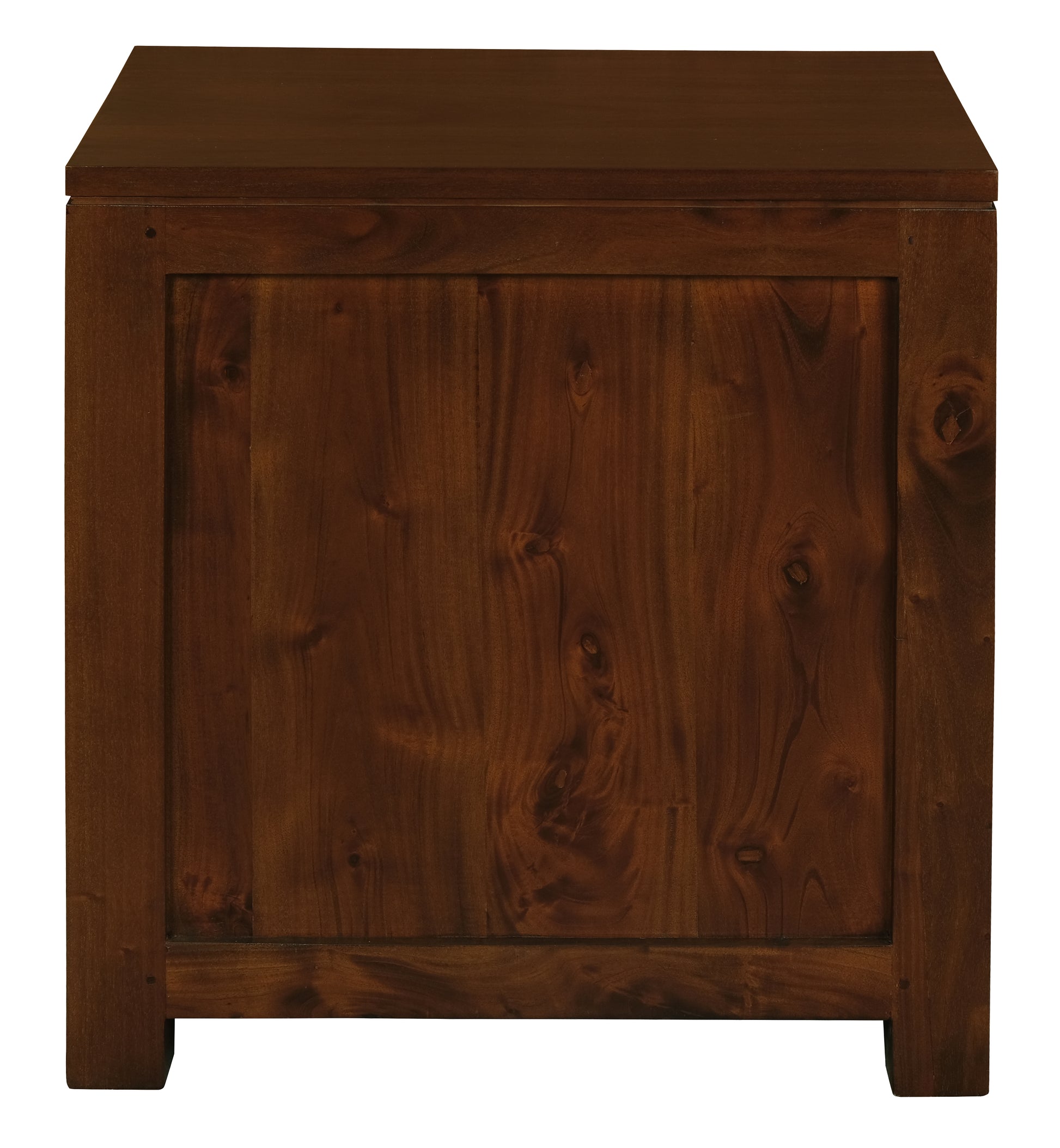 Amsterdam 2 Drawer Bedside Table (Mahogany)-Bedside Table-Centrum Furniture-Prime Furniture