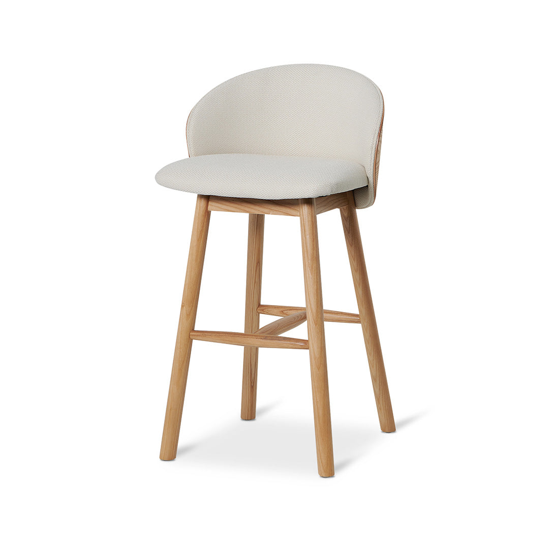 65cm Natural Bar Stool - Beige-Bar stool-Calibre-Prime Furniture