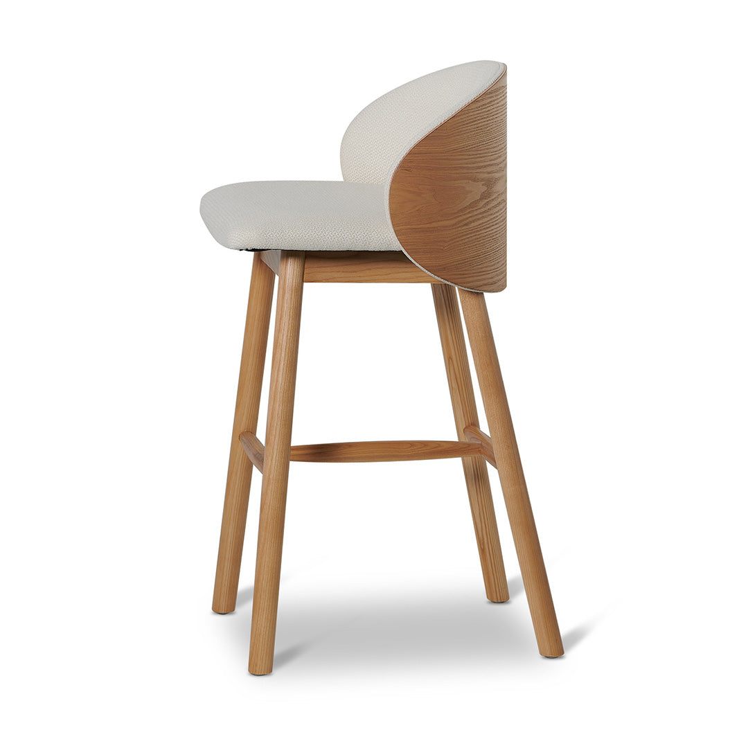 65cm Natural Bar Stool - Beige-Bar stool-Calibre-Prime Furniture