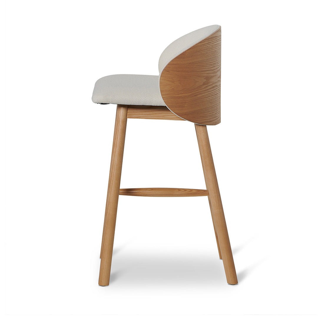 65cm Natural Bar Stool - Beige-Bar stool-Calibre-Prime Furniture