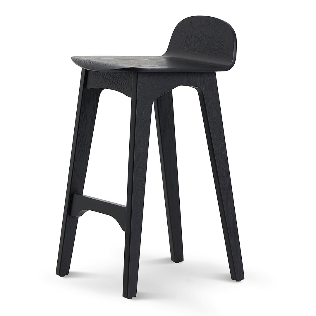 65cm Bar Stool - Full Black-Bar stool-Calibre-Prime Furniture