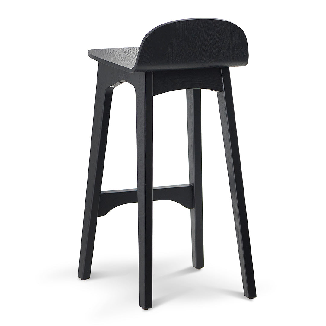 65cm Bar Stool - Full Black-Bar stool-Calibre-Prime Furniture