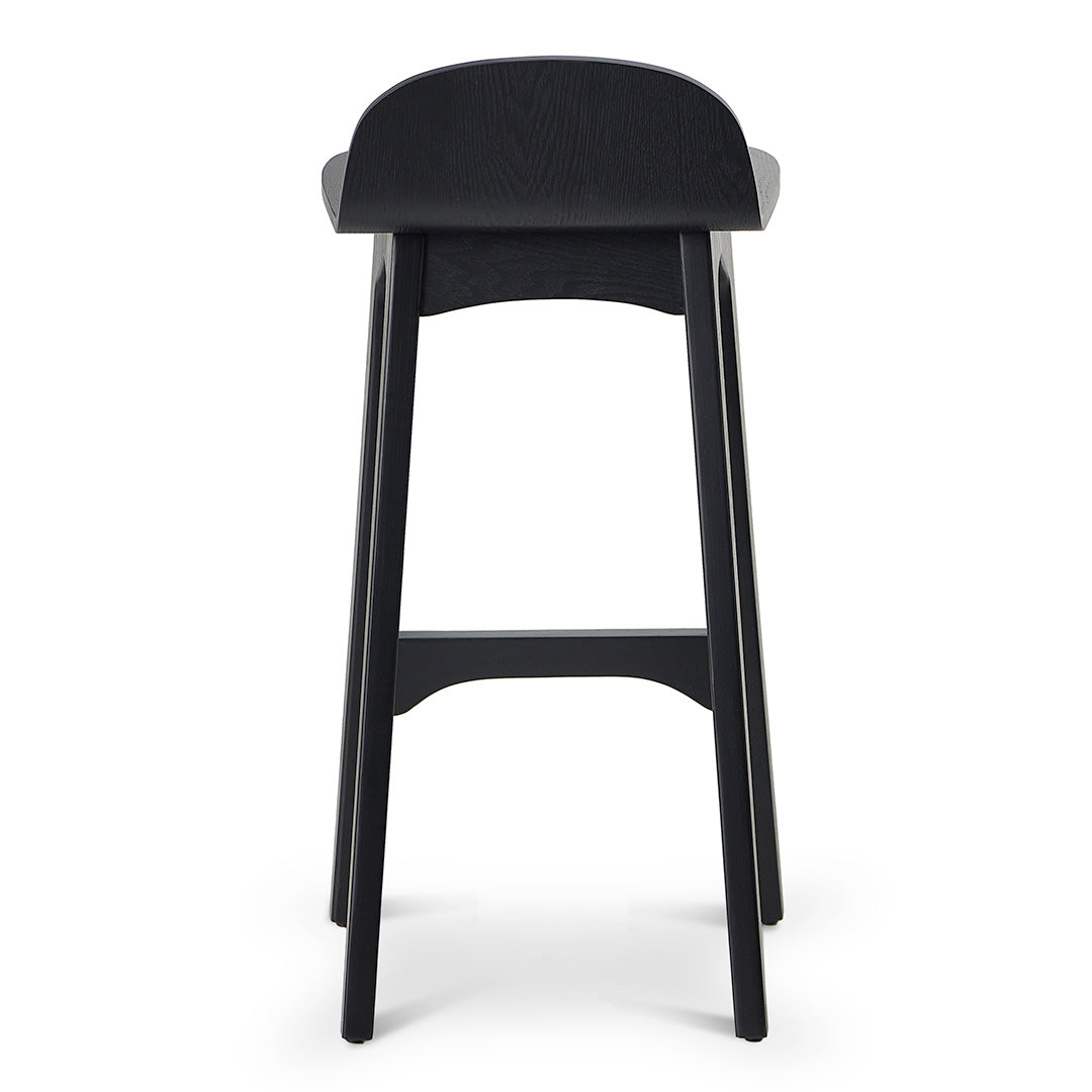 65cm Bar Stool - Full Black-Bar stool-Calibre-Prime Furniture