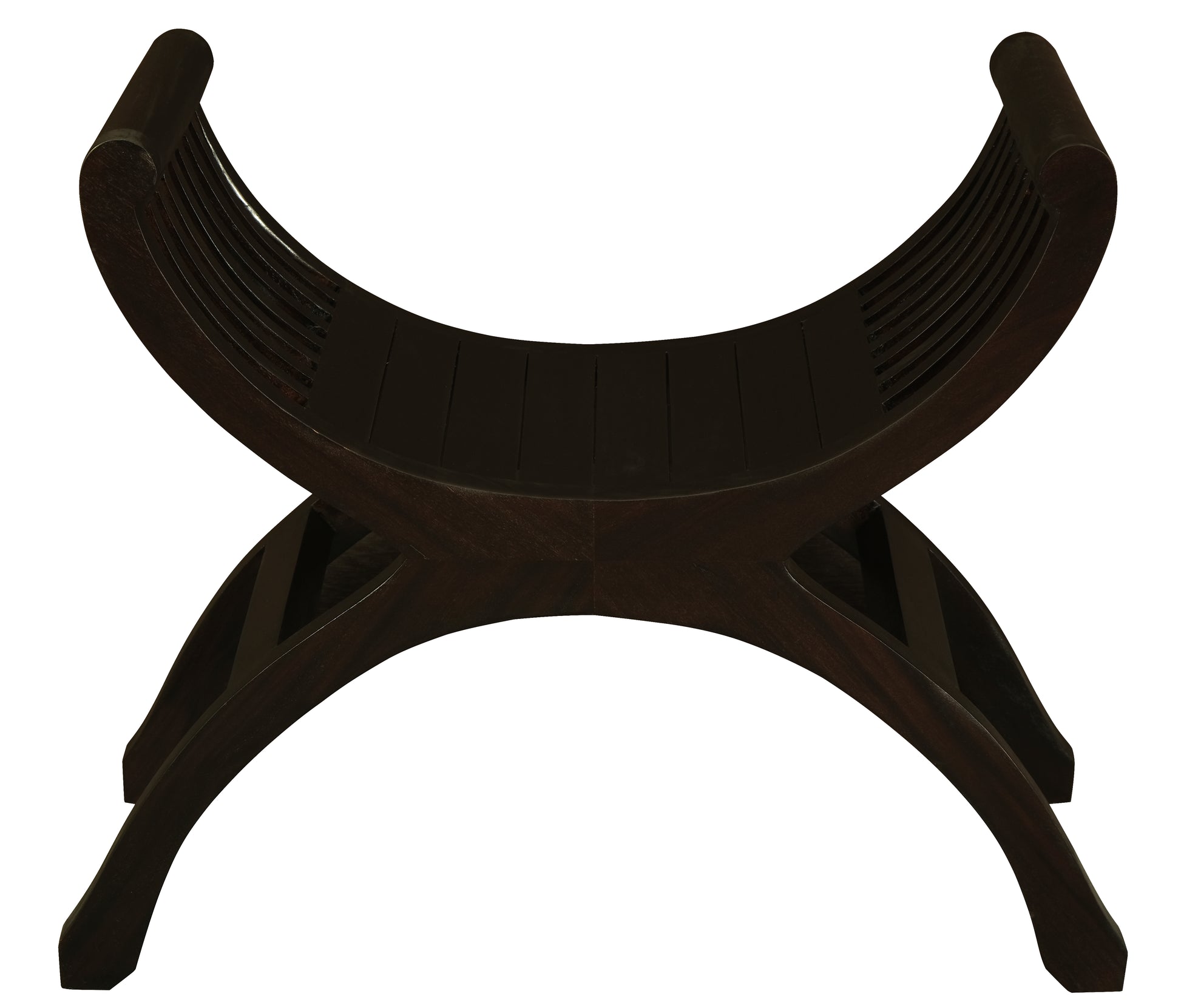 Maeve Solid Timber Single Seater Stool (Chocolate)-Stool-Centrum Furniture-Prime Furniture