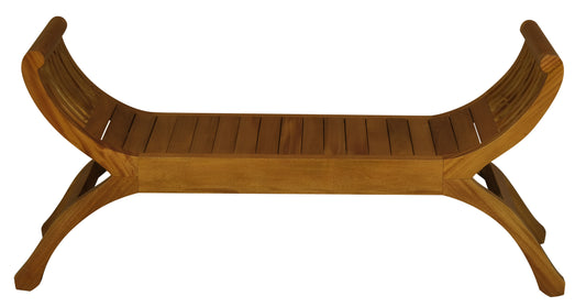 Maeve Solid Mahogany Timber Bench (Light Pecan)-Benches-Centrum Furniture-Prime Furniture