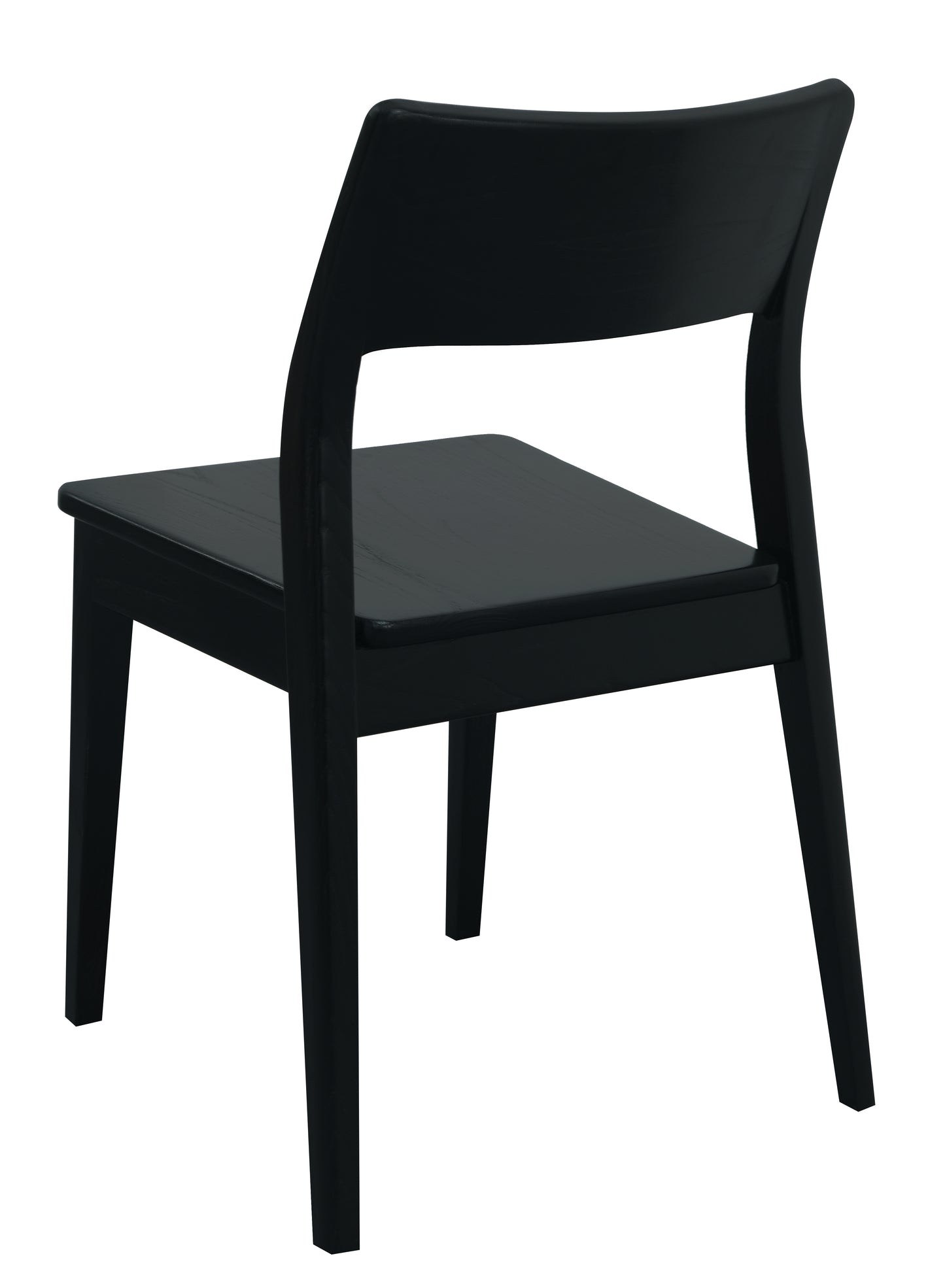 Providence Solid Indonesian Oak Dining Chair - Set of 2 (Black)-Chair-Centrum Furniture-Prime Furniture