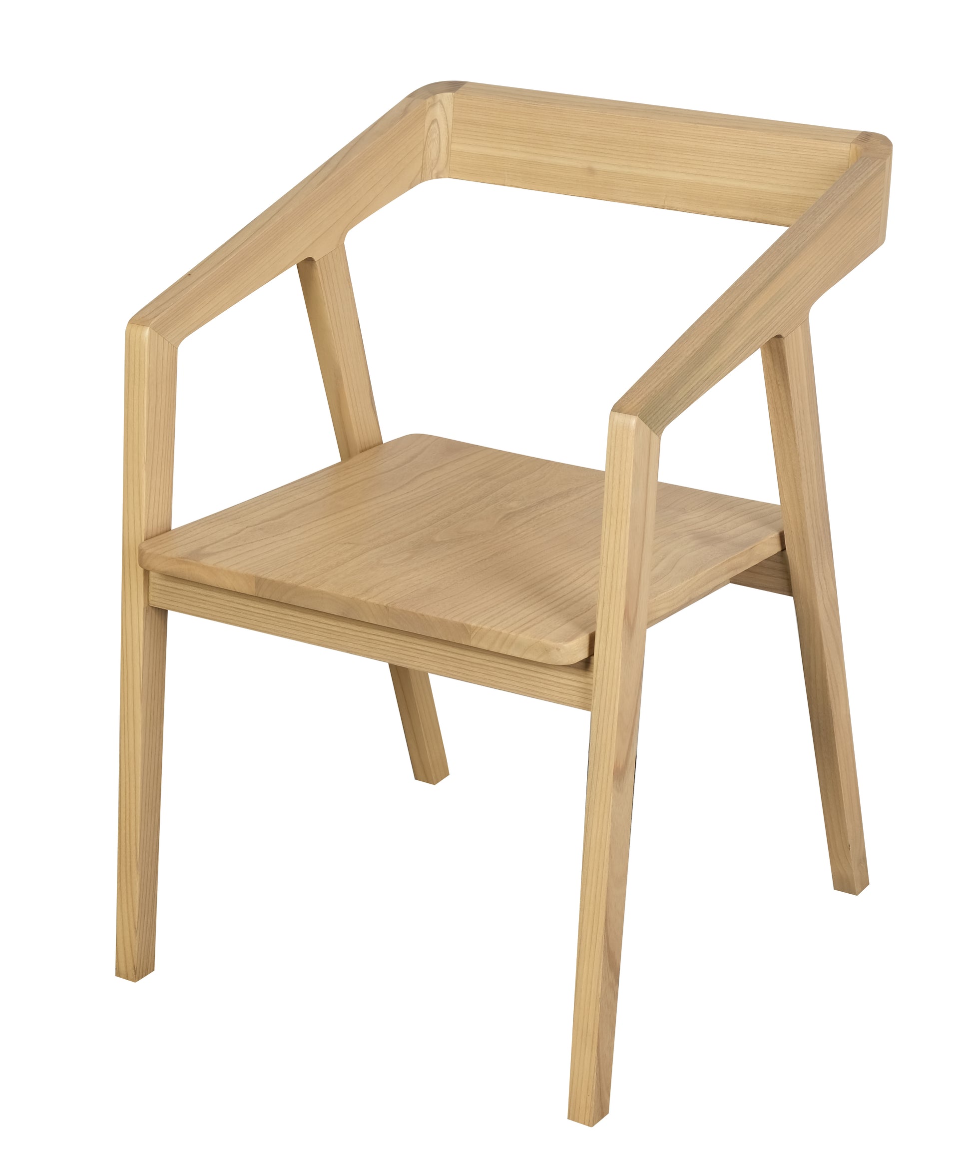 Kyoto Solid Oak Arm Chair - Set of 2 (Natural)-Chair-Centrum Furniture-Prime Furniture