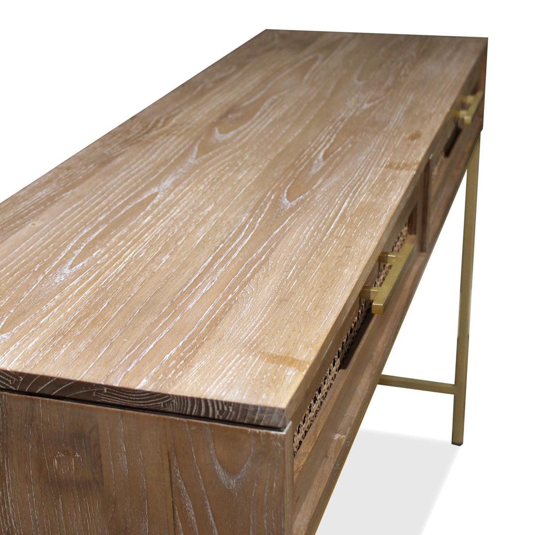 Mala Timber and Rattan Console-Console Table-Hudson Furniture-Prime Furniture
