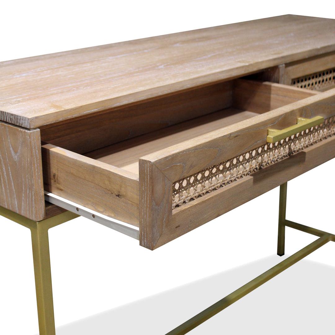 Mala Timber and Rattan Console-Console Table-Hudson Furniture-Prime Furniture