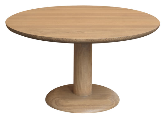 Oslo Round Solid Mindi Timber Coffee Table (Natural)-Coffee Tables-Centrum Furniture-Prime Furniture