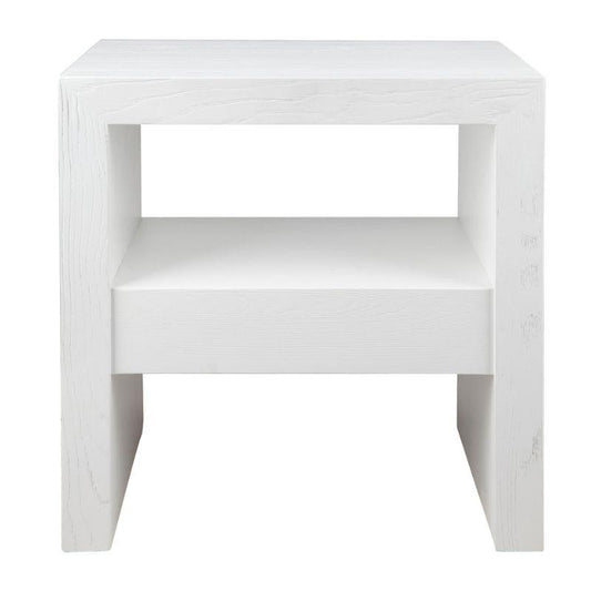 Cafe Lighting & Living Axel Oak Side Table - White-bedside Table-Cafe Lighting & Living-Prime Furniture