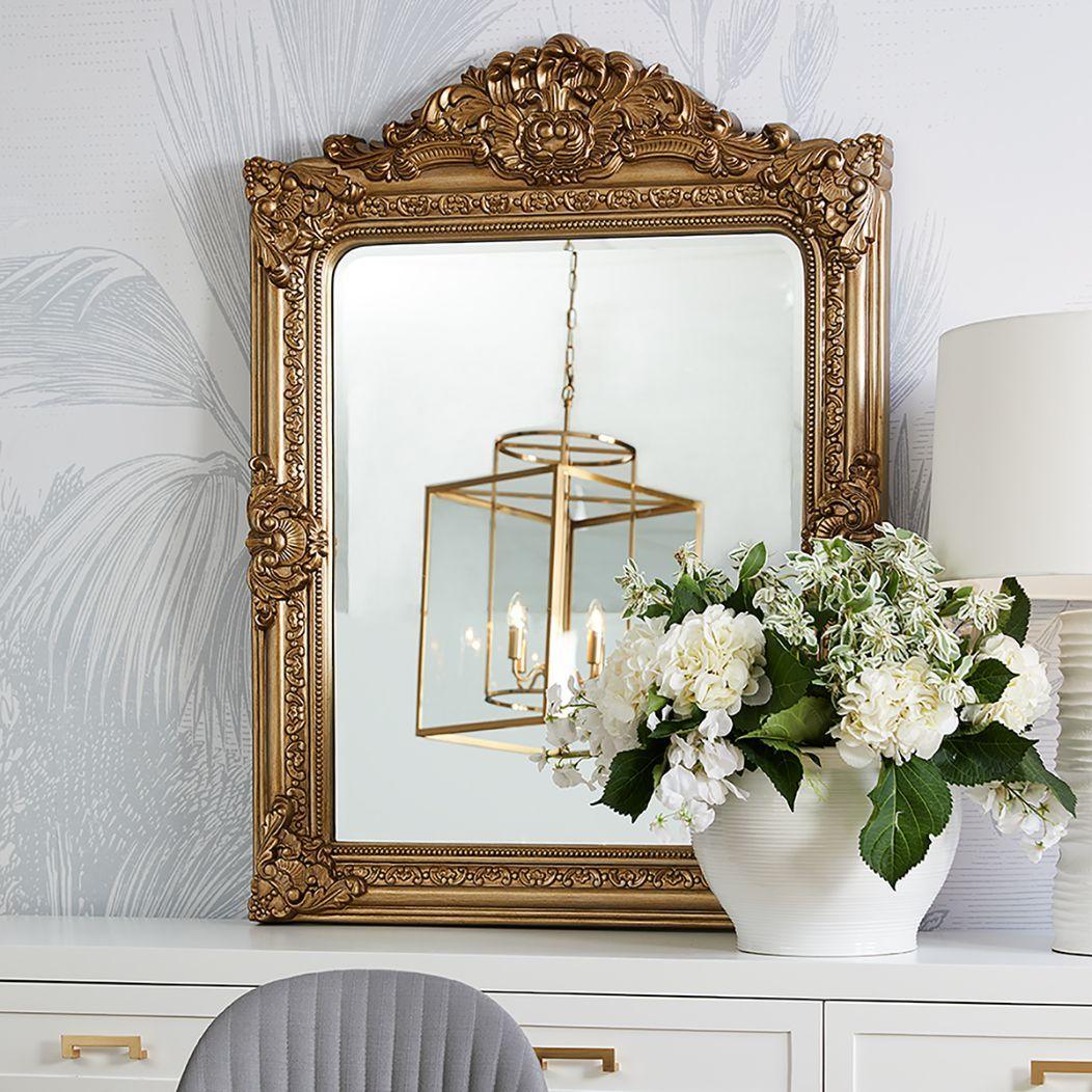 Cafe Lighting & Living Elizabeth Wall Mirror - Antique Gold-Mirror-Cafe Lighting & Living-Prime Furniture