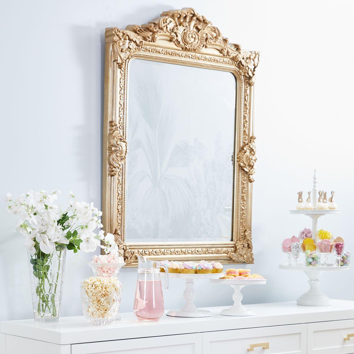 Cafe Lighting & Living Elizabeth Wall Mirror - Antique Gold-Mirror-Cafe Lighting & Living-Prime Furniture