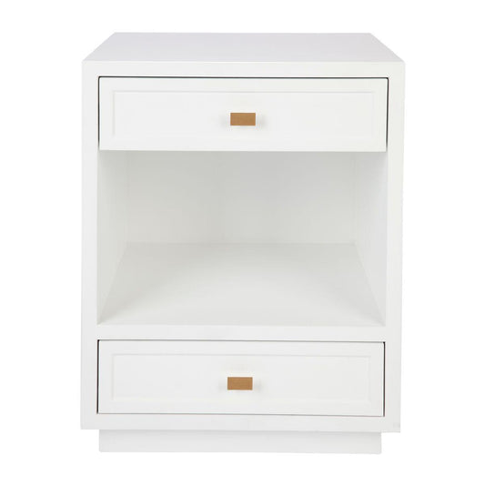 Cafe Lighting & Living Logan Bedside Table - White-Bedside Table-Cafe Lighting & Living-Prime Furniture