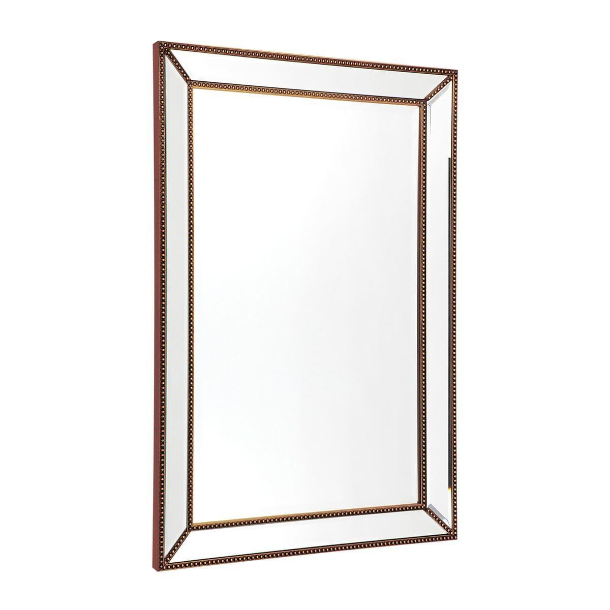 Cafe Lighting & Living Zeta Wall Mirror - Medium Antique Gold 40393-Mirror-Cafe Lighting & Living-Prime Furniture