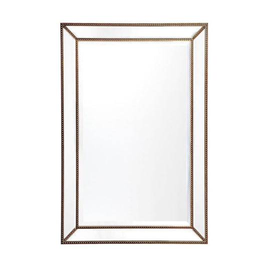 Cafe Lighting & Living Zeta Wall Mirror - Medium Antique Gold 40393-Mirror-Cafe Lighting & Living-Prime Furniture