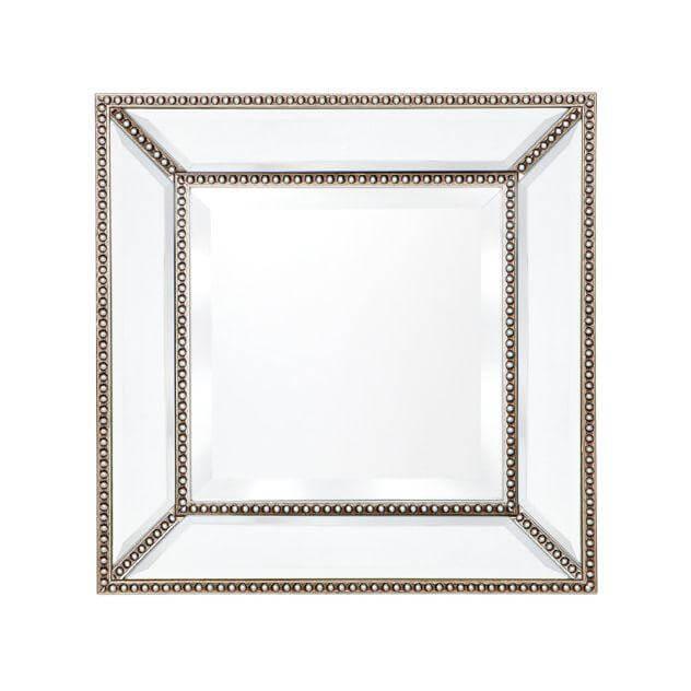 Cafe Lighting & Living Zeta Wall Mirror - Small Antique Silver 40129-Mirror-Cafe Lighting & Living-Prime Furniture