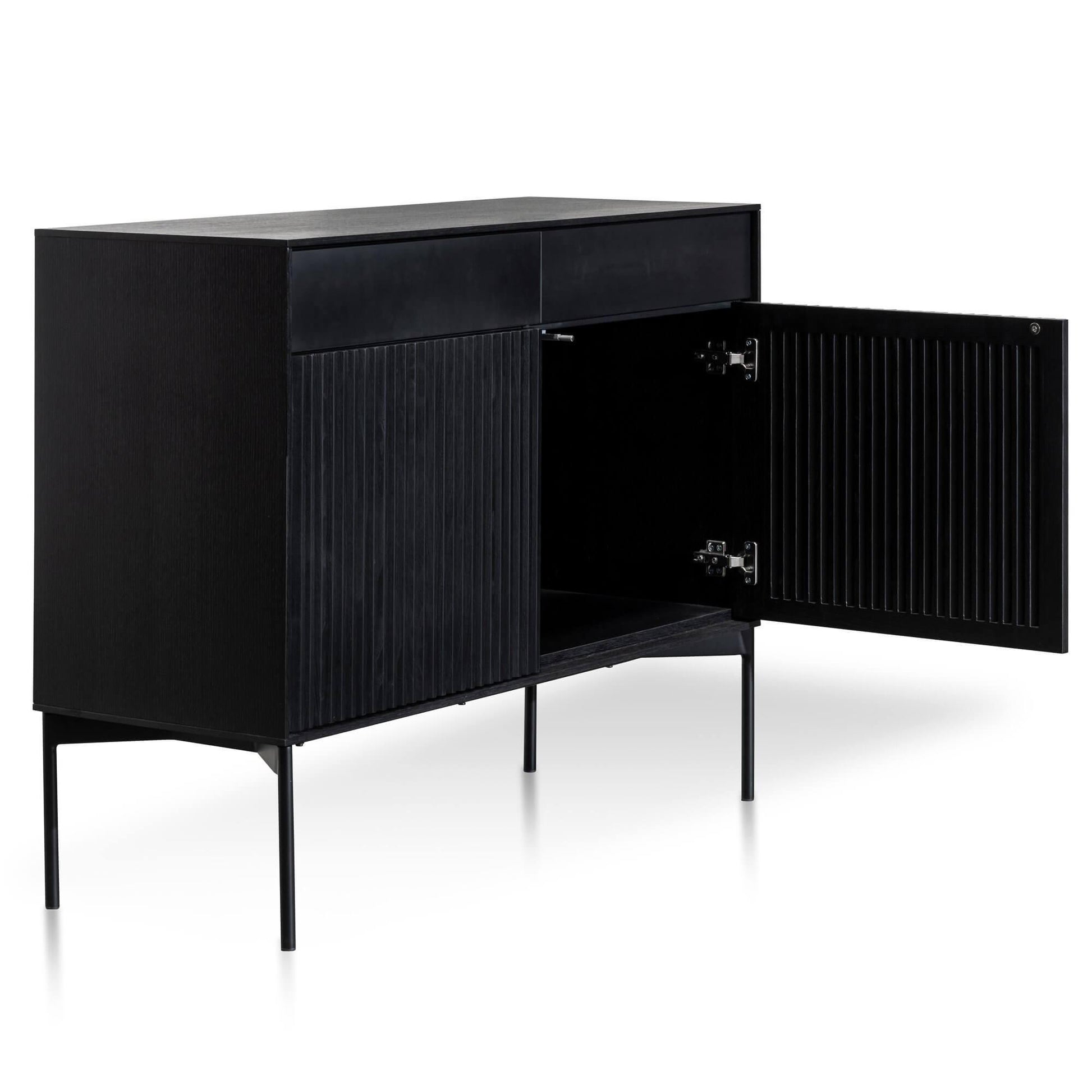 Calibre 110cm Sideboard Unit - Black Oak DT2916-DW-Sideboards-Calibre-Prime Furniture