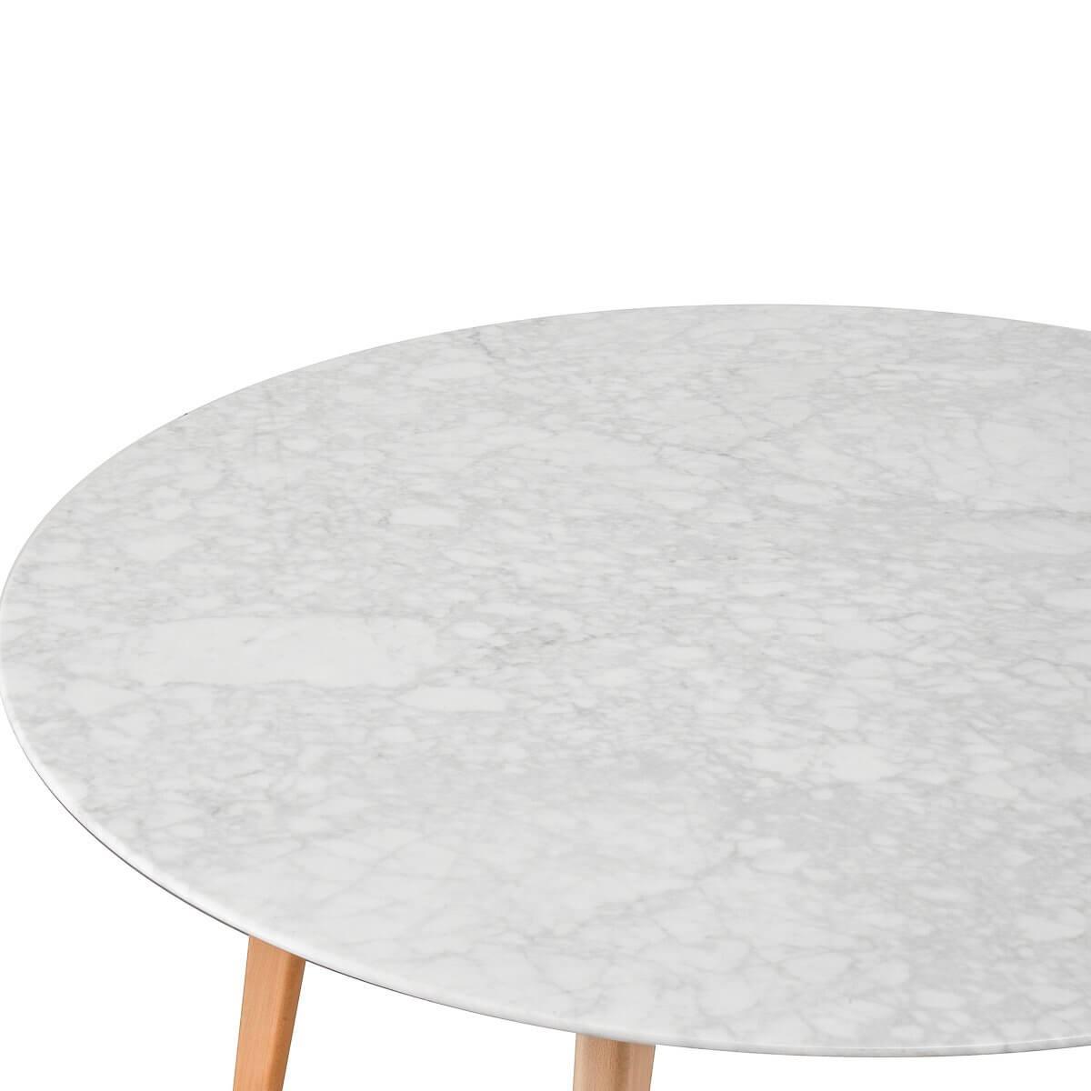 Calibre 120cm Marble Dining Table - Natural Base DT1025-Dining Tables-Calibre-Prime Furniture