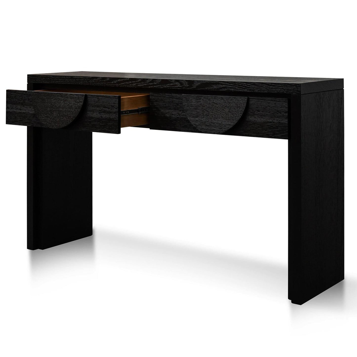 Calibre 1.4m Console Table - Textured Espresso Black DT2902-VA-Console Tables-Calibre-Prime Furniture