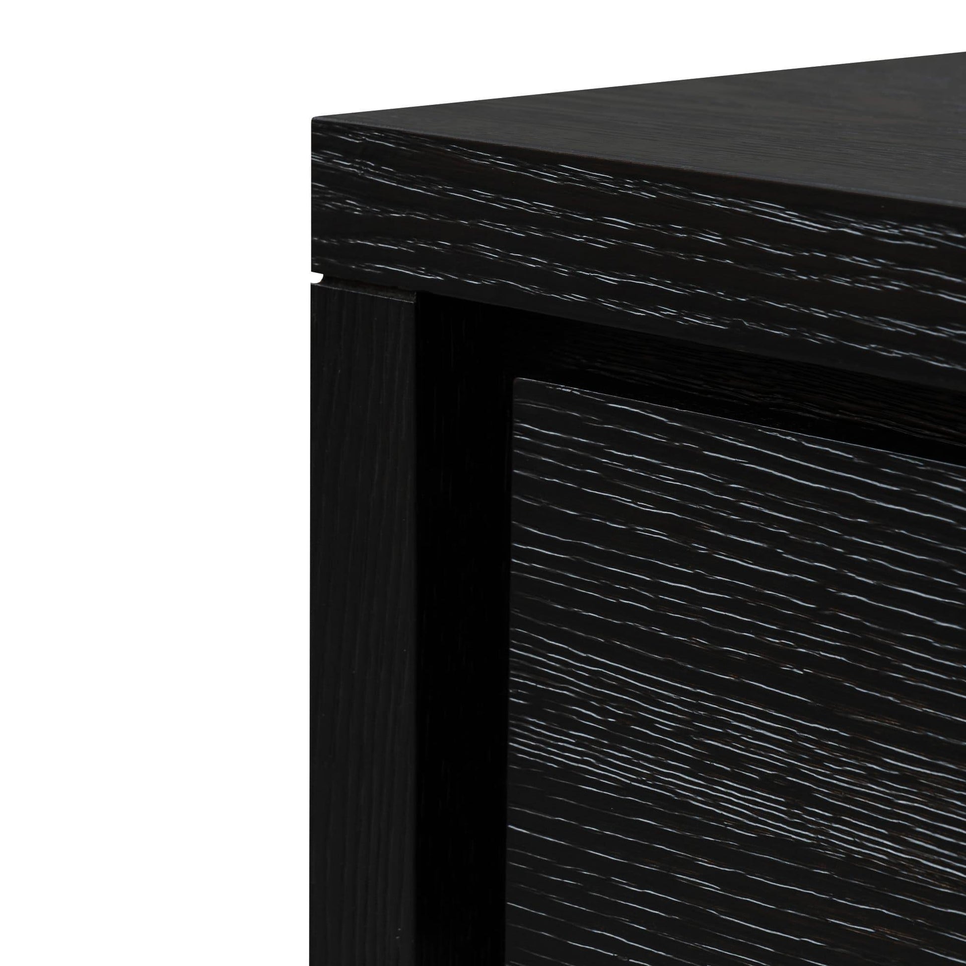 Calibre 1.4m Console Table - Textured Espresso Black DT2902-VA-Console Tables-Calibre-Prime Furniture