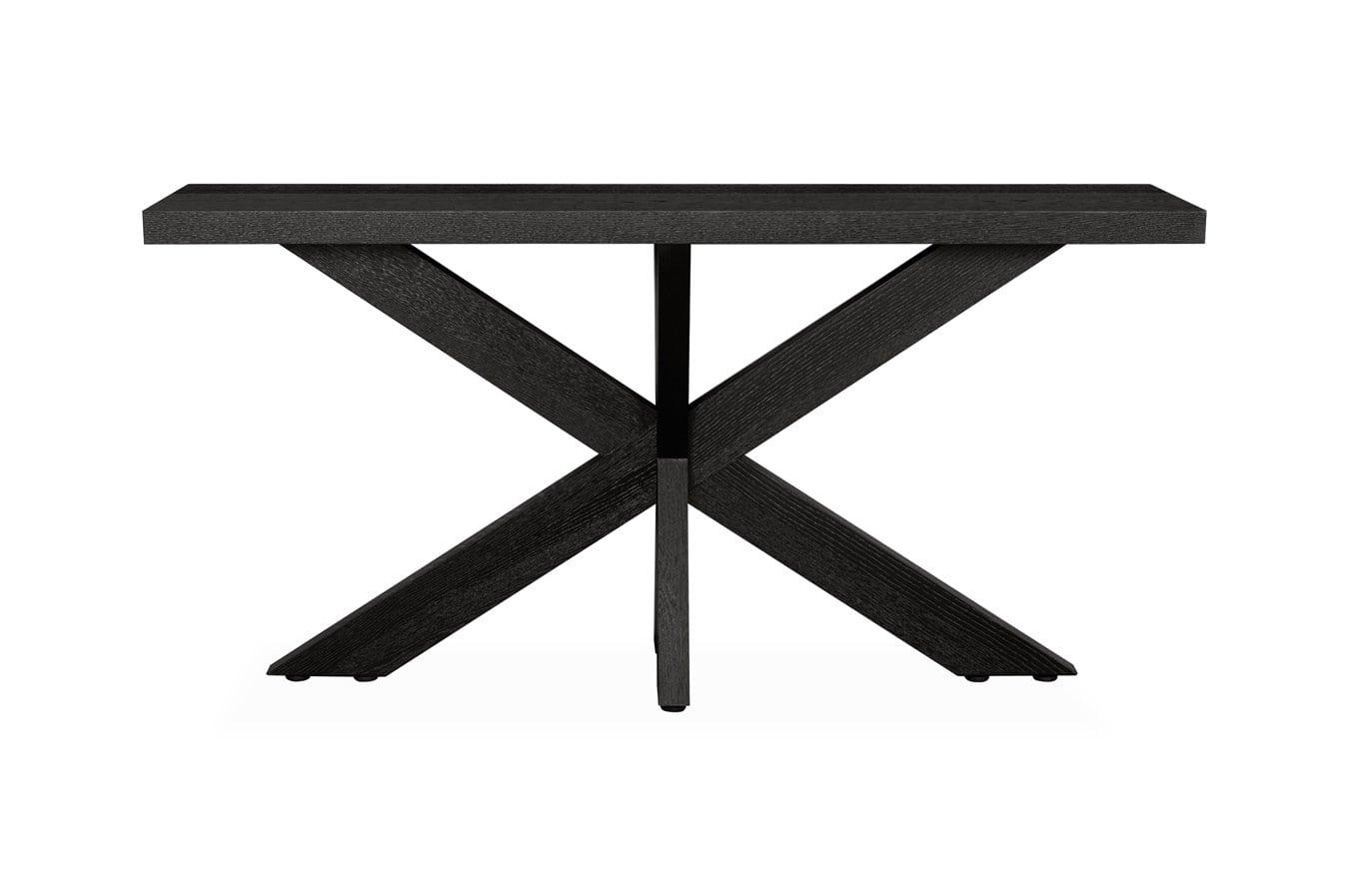 Calibre 1.6m Console Table - Textured Espresso Black DT6313-VA-Console Tables-Calibre-Prime Furniture