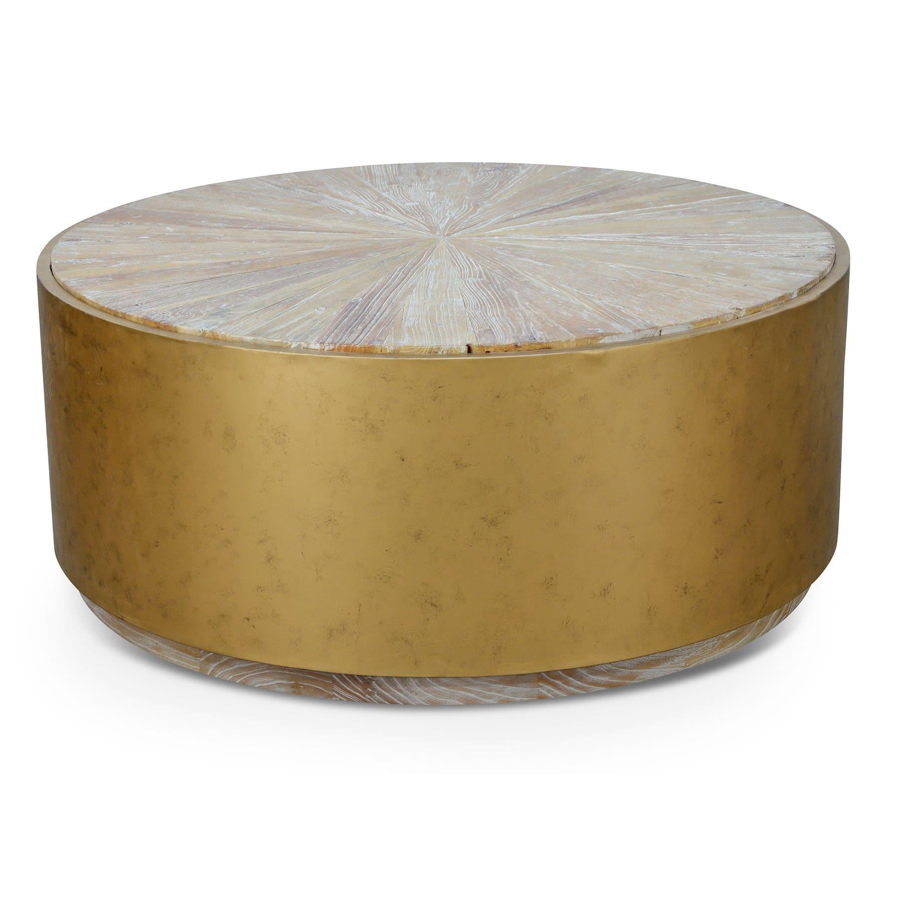 Calibre 1m Round Elm Coffee Table CF1085-NI-Coffee Tables-Calibre-Prime Furniture