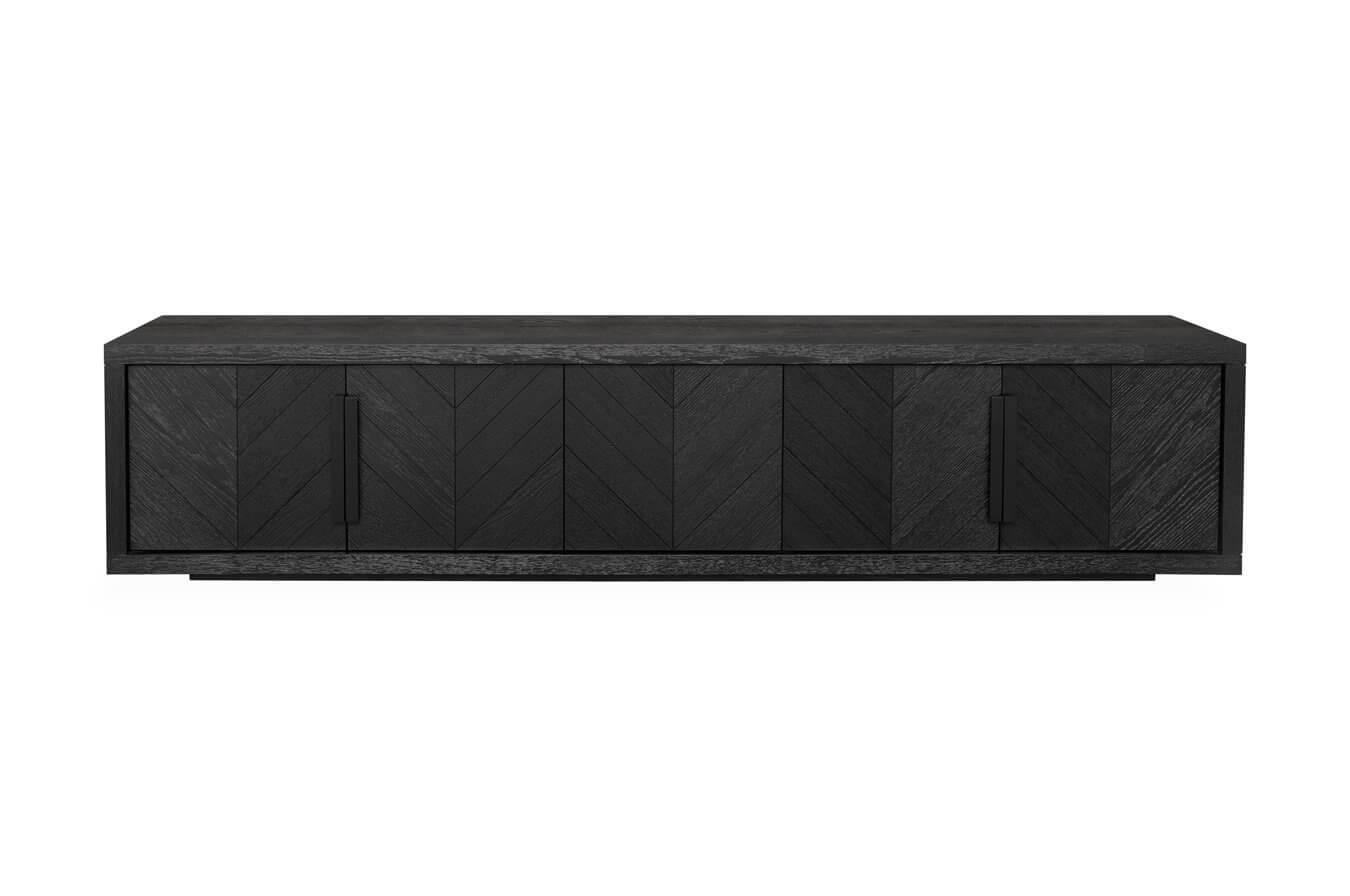 Calibre 2.23m Entertainment TV Unit - Textured Espresso Black TV6312-VA-Entertainment Units-Calibre-Prime Furniture