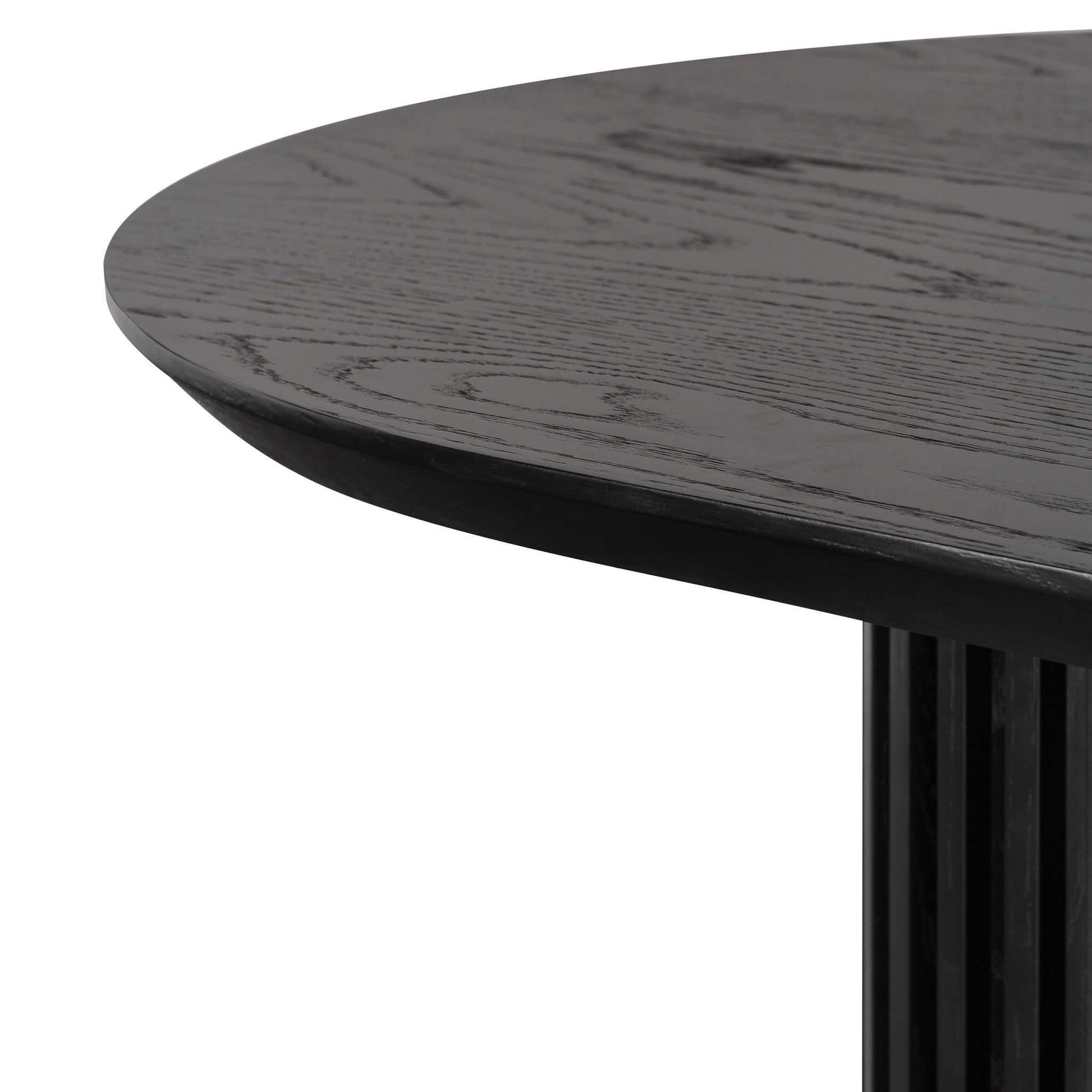 Calibre 2.2m Wooden Dining Table - Black Oak DT6133-CN-Dining Tables-Calibre-Prime Furniture