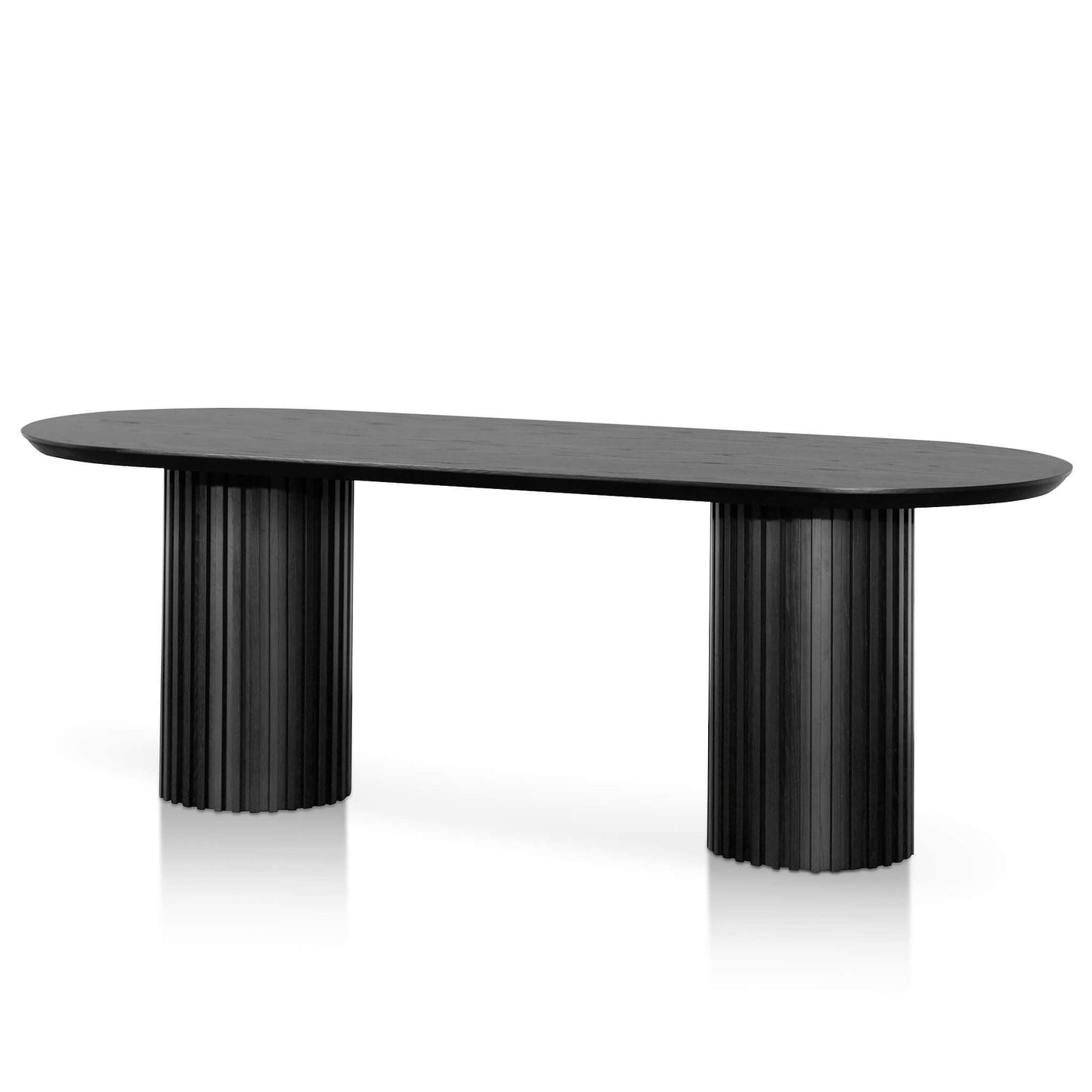 Calibre 2.2m Wooden Dining Table - Black Oak DT6133-CN-Dining Tables-Calibre-Prime Furniture