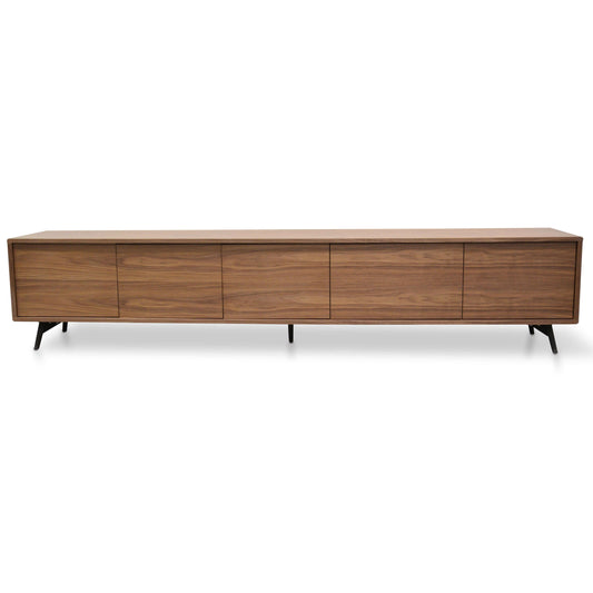 Calibre 2.4m TV Entertainment Unit - Walnut TV106-BB-Entertainment Units-Calibre-Prime Furniture