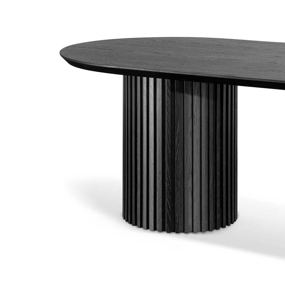 Calibre 2.8m Wooden Dining Table - Black DT6423-CN-Dining Tables-Calibre-Prime Furniture