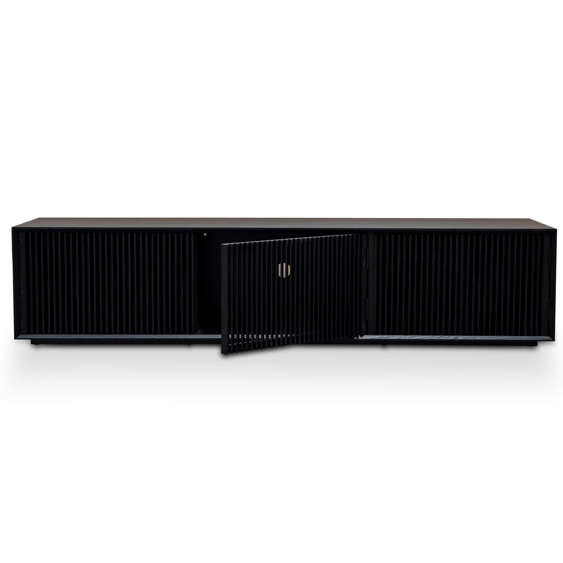 Calibre 2m Entertainment TV Unit - Black Veneer TV2724-DW-Entertainment Units-Calibre-Prime Furniture